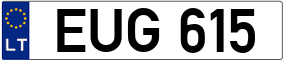 Truck License Plate